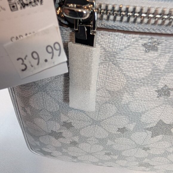 NWT Kate Spade - Spade Flower Star Toss Large Swingpack Crossbody Platinum Grey - Picture 8 of 11